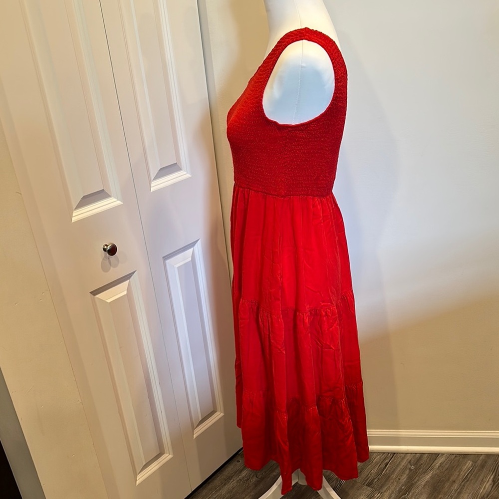 Anrabess One-Shoulder Red Dress - Picture 3 of 4